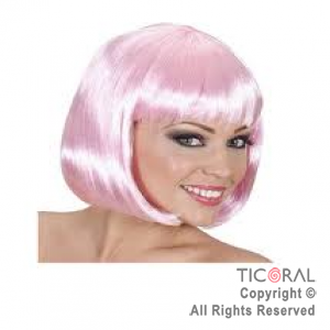 PELUCA CARRE ROSA X 1